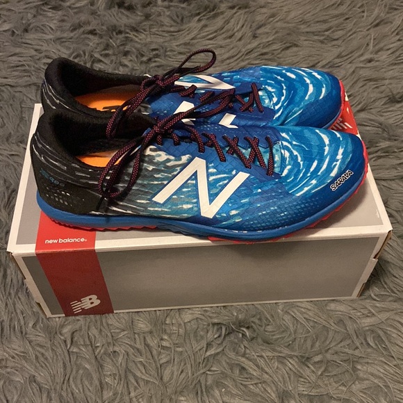 New Balance Other - Like-New Used New Balance Long Distance Track Spikes Blue and Red
